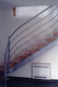 Escalier acier bois 8